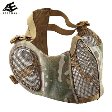 ZL-V16 Ear Protection Half Face Steel Wire Protective Mask